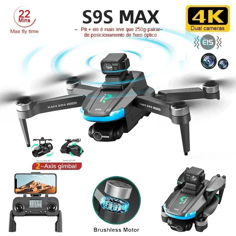 NEW S9S MAX MINI Drone 4K 2-Ax - Drone Camera Hd review and price