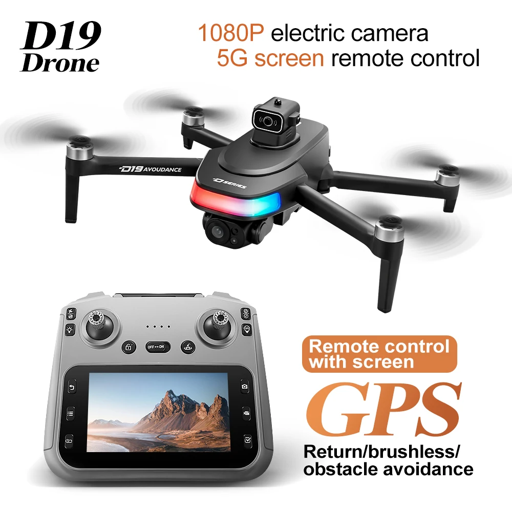 Hot D19 GPS Drone 1080P Wide-a - Drone Camera Wide Angle review and price