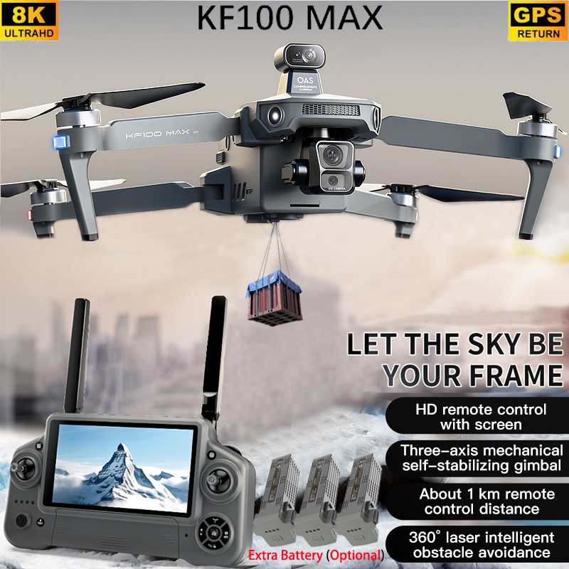 KF100 MAX GPS Drone 4K Camera  - Drone Camera With Gimbal review and price