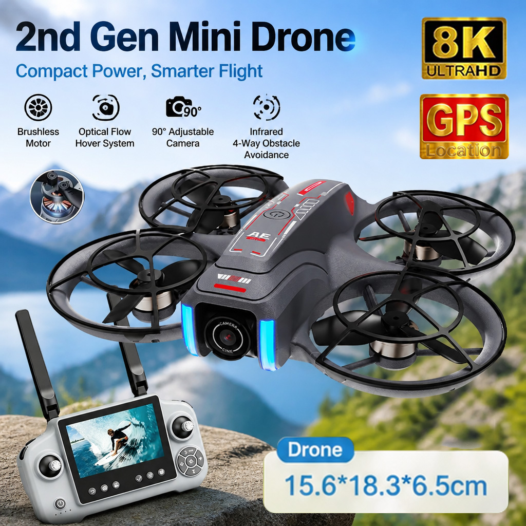 AE21 Mini Drone Toy 8K HD Dual - Drone Camera Night Vision review and price