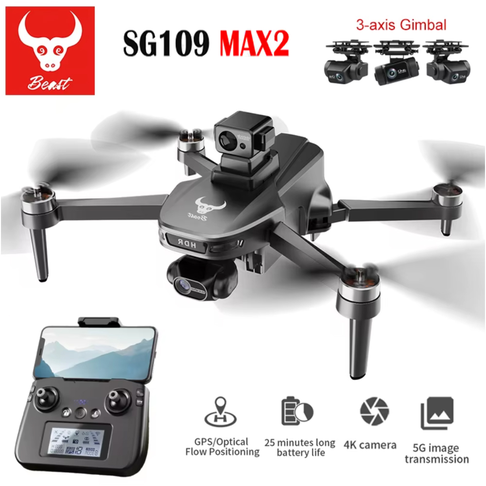 SG109 MAX2 Professional FPV 8K - Drone Camera With Gimbal review and price