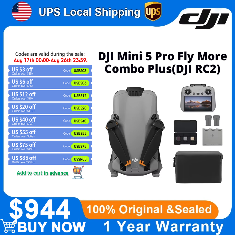 DJI Mini 5 Pro Fly More Combo  - Drone Camera Vlog review and price